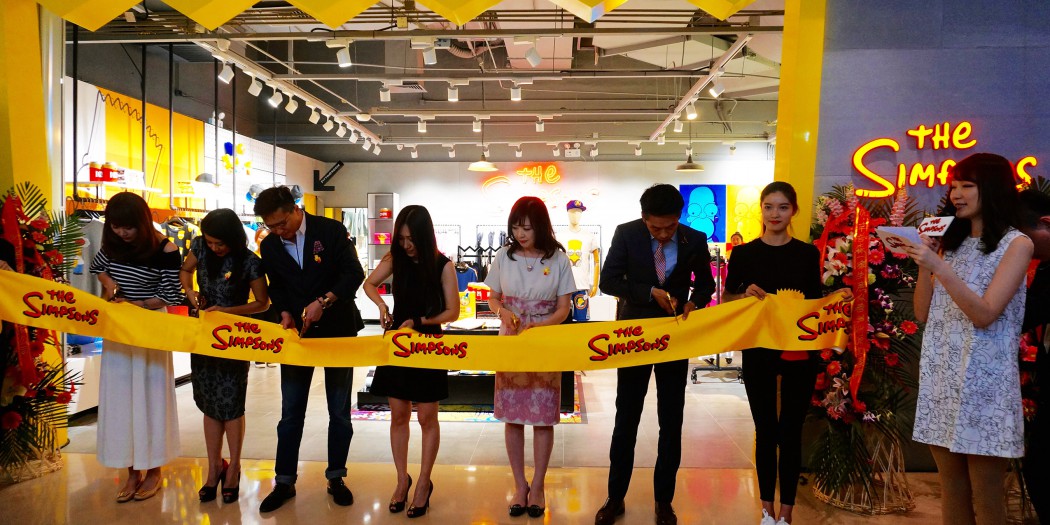 simpsons-store-ribbon-cutting
